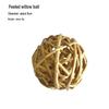 Natural Handmade Woven Rattan Teething and Chew Toy for Rabbits, Hamsters, and Chinchillas - Boredom Relief Ball