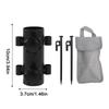 Awning Pole Holder Windproof Tent Rod Base Stabilizer Canopy Stakes Support Rust-Proof Steel Stand For Outdoor Fishing Hiking