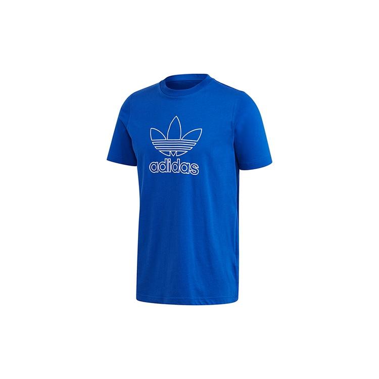 adidas originals Trefoil Logo Short Sleeve Blue Men s GF4098 XS