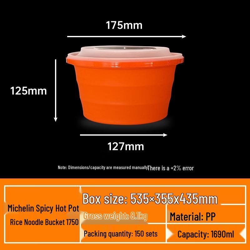 Handun Eco-Friendly Disposable Takeout Container with Buckle Lid