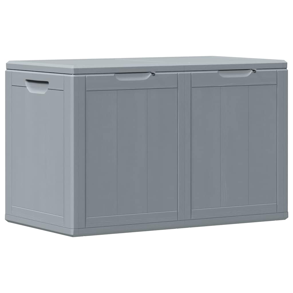 Vidaxl Skrzynia Ogrodowa, 180 L, Szara, Rattan Pp