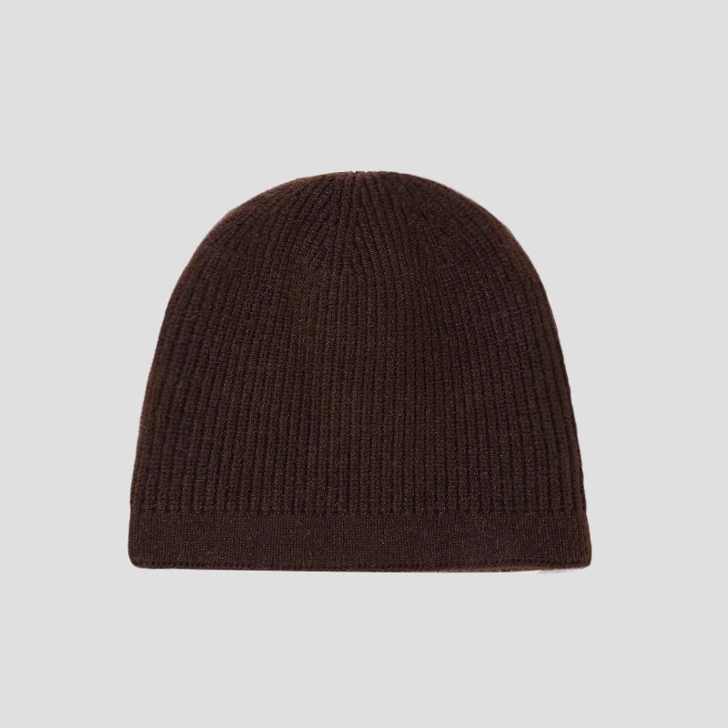 Căciulă Tricotată pentru Bărbați cu Circumferință Mare a Capului Toamnă Iarnă Căciulă Caldă din Lână cu Strat Dublu Căciulă Pulover pentru Călărie în Aer Liber