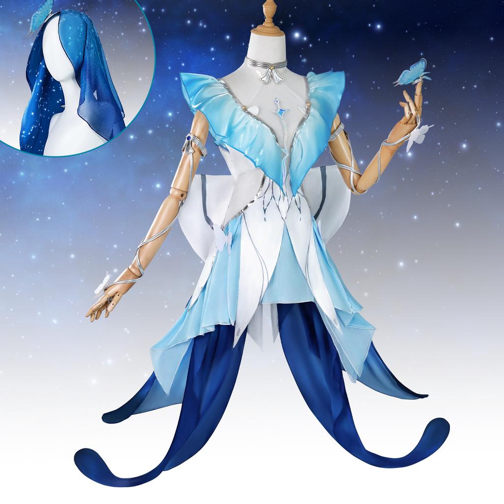 Shorekeeper Cosplay Full Set Costume, Wuthering Waves Black Coast Anime Game Outfit