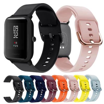 7Pcs 20mm 22mm Unisex Soft Silicone Strap Compatible with Huawei Samsung Xiaomi Galaxy Honor Series Breathable Waterproof Bracelet Gift To Your Lover