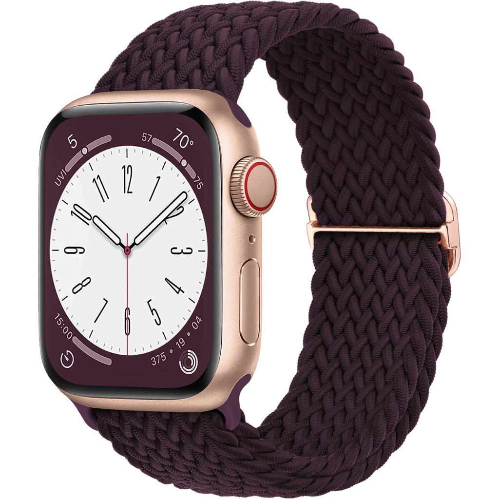 Braided Solo Loop Strap For Apple watch band 44mm 40mm 49mm 45mm 41mm Elastic Nylon bracelet iWatch series 8 3 se 6 7 Ultra 2 9