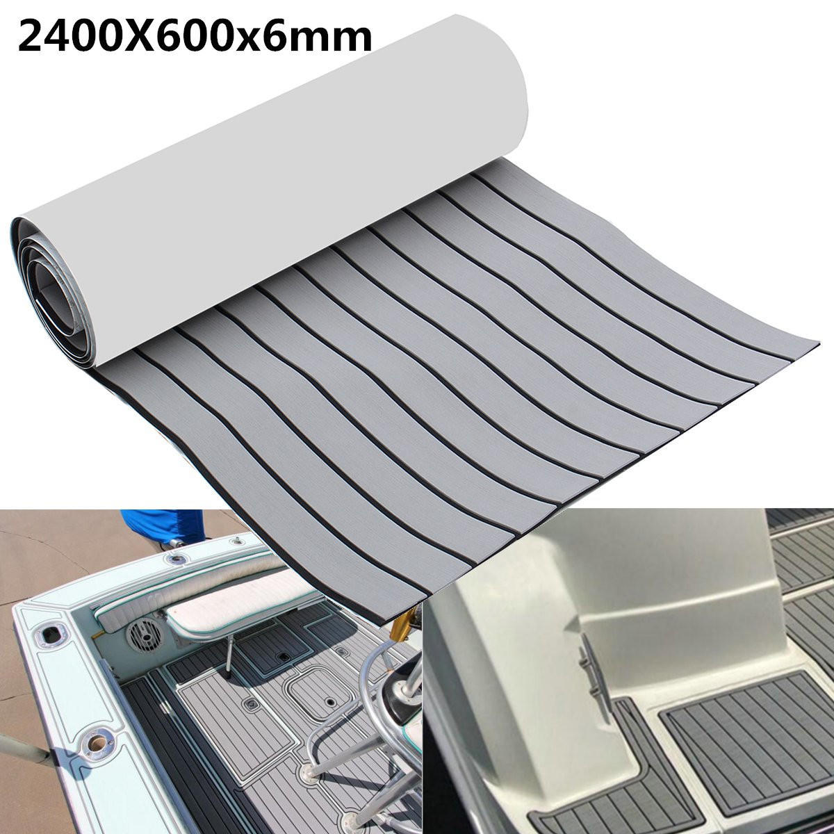 6MM Auto-AdhéSif EVA Mousse Feuille de Teck Marine Bateau Yacht