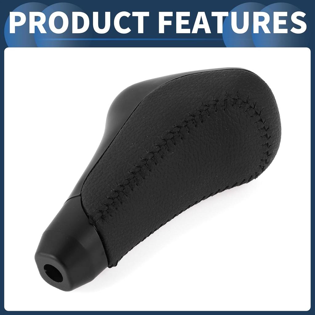 Automatic Gear Shifter Knob, Automotive Gearbox Stick Shifter Lever Knob for Toyota 4Runner 2012-2021 Plastic Faux Leather Black, 1 Pc