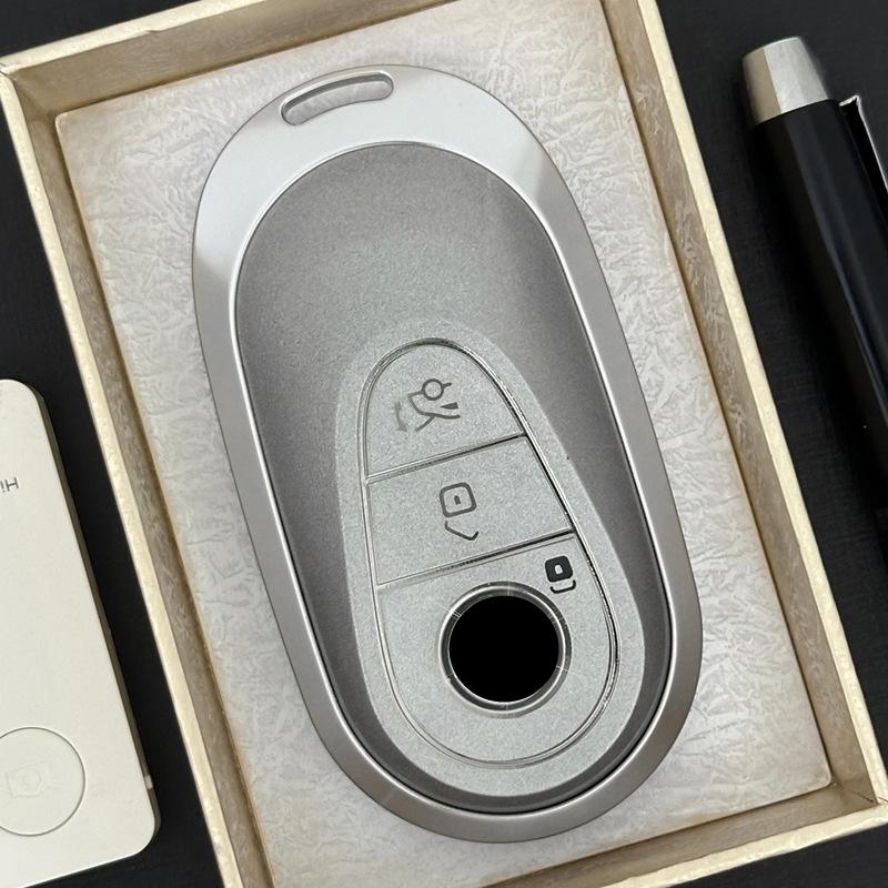 Metal TPU Car Remote Key Cover Case Holder Shell Chain Fob for Mercedes Benz New C260L E300L S400L EQE GLC CLE C E S Class EQC