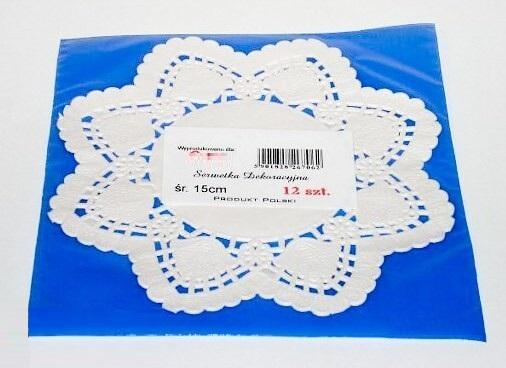 12-piece Openwork Napkin 15 X 12cm 7062