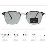 New Metal Frame Personalized Square Color Distortion Sunglasses Versatile For Men And Women Uv Sunglasses 1924