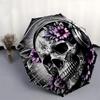 Skull,Music Automatic Folding Umbrella Compact 8 rib Design,Unique Style,Suitable for Everyday Outdoor Use,Perfect Gift for Friends an