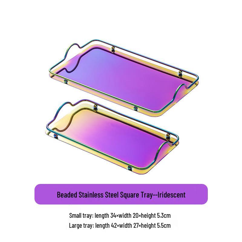Nordic Creative Mirrored Decorative Tray