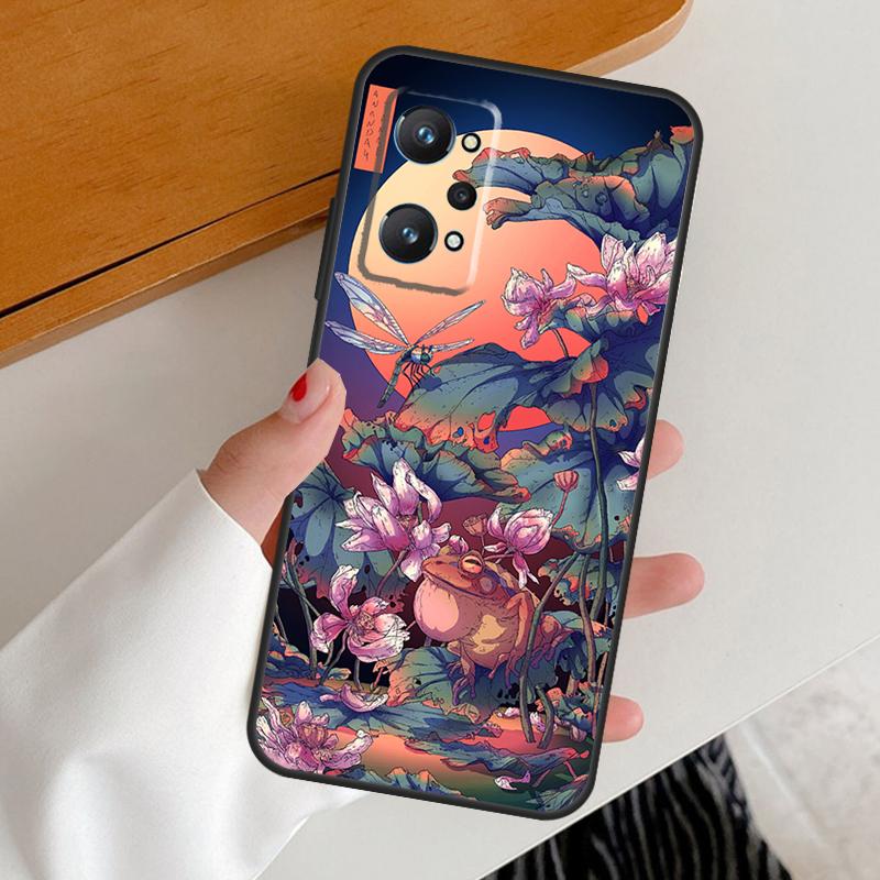 Japanese Style Art Japan For Realme 15 10 11 12 13 14 Pro Plus GT6 GT7 Pro C67 C63 C61 C55 C51 C53 C35 C65 C75 Case