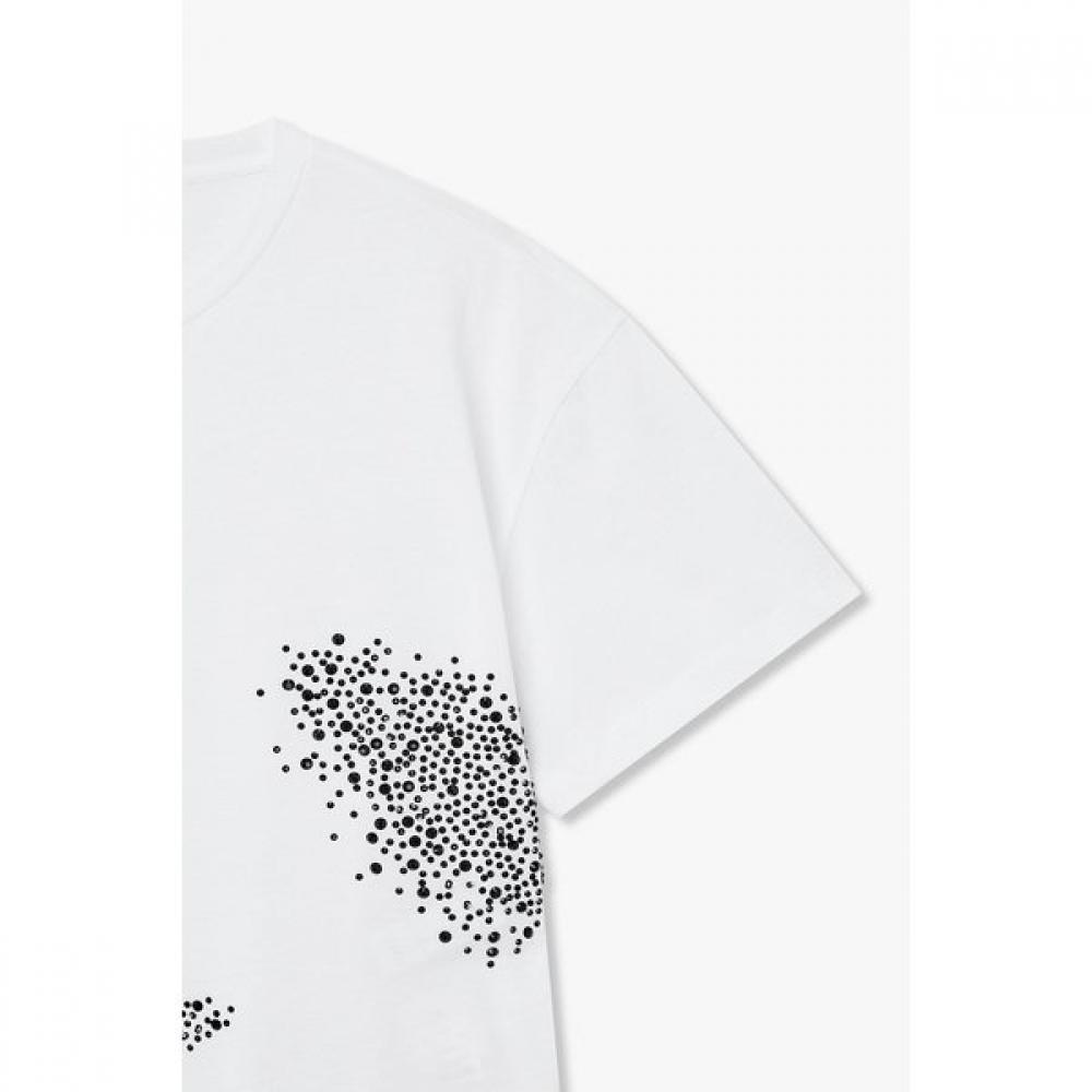 Emporio Armani Women S rhineSTone Eagle Logo T ShirT A526126506