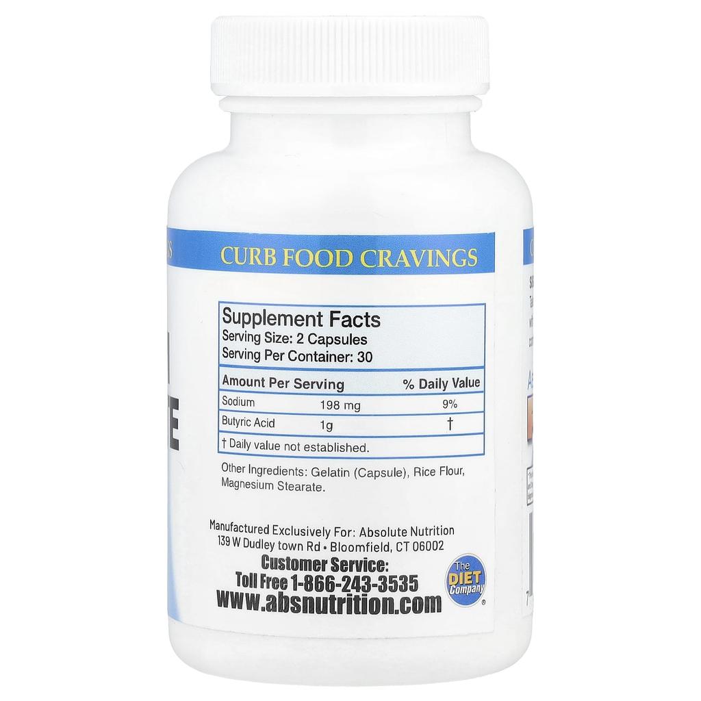 Sodium Butyrate, 60 Capsules