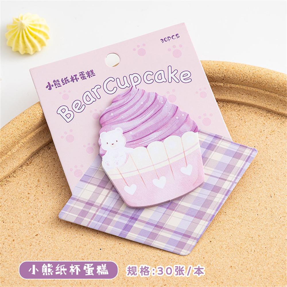 Cute Sticky Memo Compact Self-Adhesive Memo Pad Die-Cut Memo Pads High Quality Cute Cartoon Notepads For Pencil Case Students коричневый