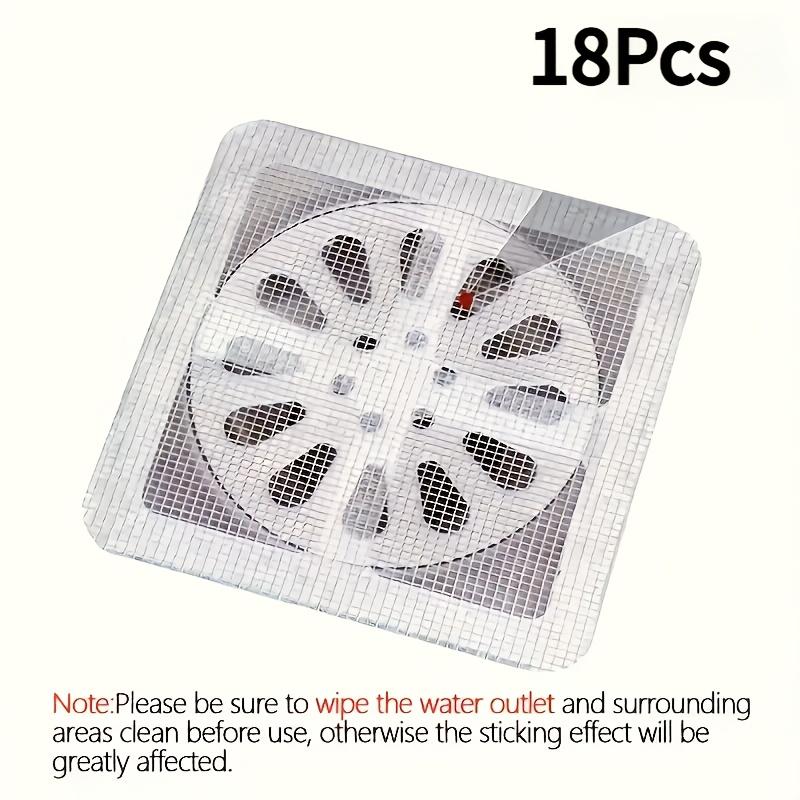 

18pcs Bathroom Hair Filter Hair Screen Toilet Sewer Filter Kitchen Anti-Clogging Anti-Insect Self-Adhesive Floor Drain Sticker. 18pcs