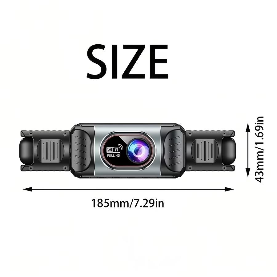 3‑4‑Channel Panoramic HD Dash Cam, 1080P+720P Multi‑Lens, G‑Sensor, 24H Parking Monitor, APP Transfer Loop Recording