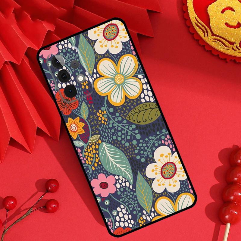 Floral Charm Secret Garden Case For Samsung Galaxy M15 M55 M31 M13 M11 M12 M14 M06 M16 M36 M56 M53 M32 M52 M35 M34 M54