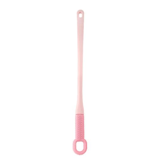 

Silicone Foot Cleaning Brush Long Handle Ergonomic Design Soft Bristles Bathroom Hanging Scrub Brush Easy to Clean Foot Scrubber