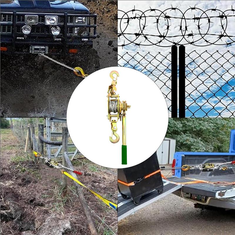 Întinzător de Frânghie Tensionator Întinzător de Cord Tensionator de Frânghie Sistem de Scripeți de Ridicare cu Clichet Tensionator cu Clichet pentru Cablu cu Întărit