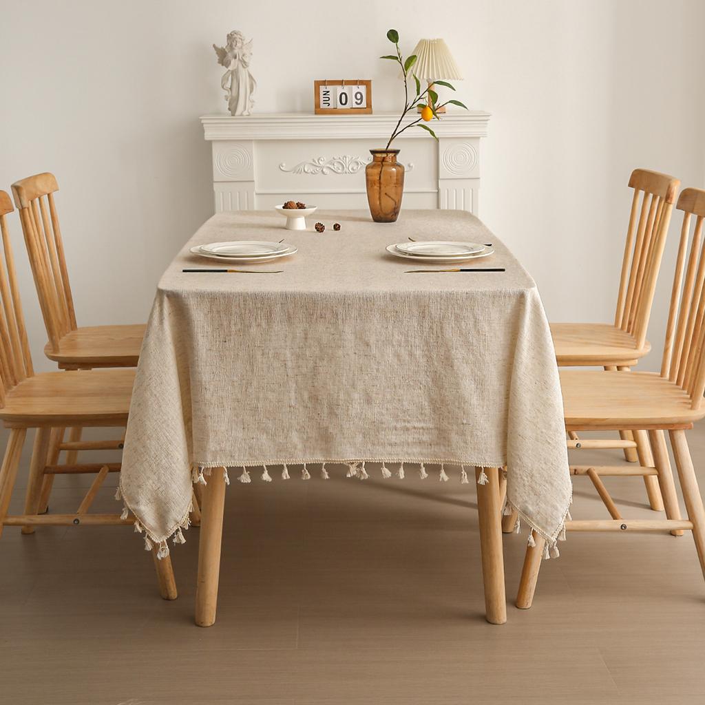 Amerikanische rutschfeste Häkelspitze Runde Tischdecke Esstischdecke Retro Couchtisch Tischdecke Schrankabdeckung Handtuch Staubdicht Polyester Baumwolle