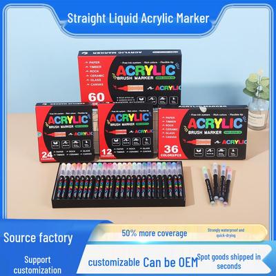 Zachte Acryl Stift voor Kinderen - Laagbaar, Dekkend, DIY Graffiti Kunstbenodigdheden
