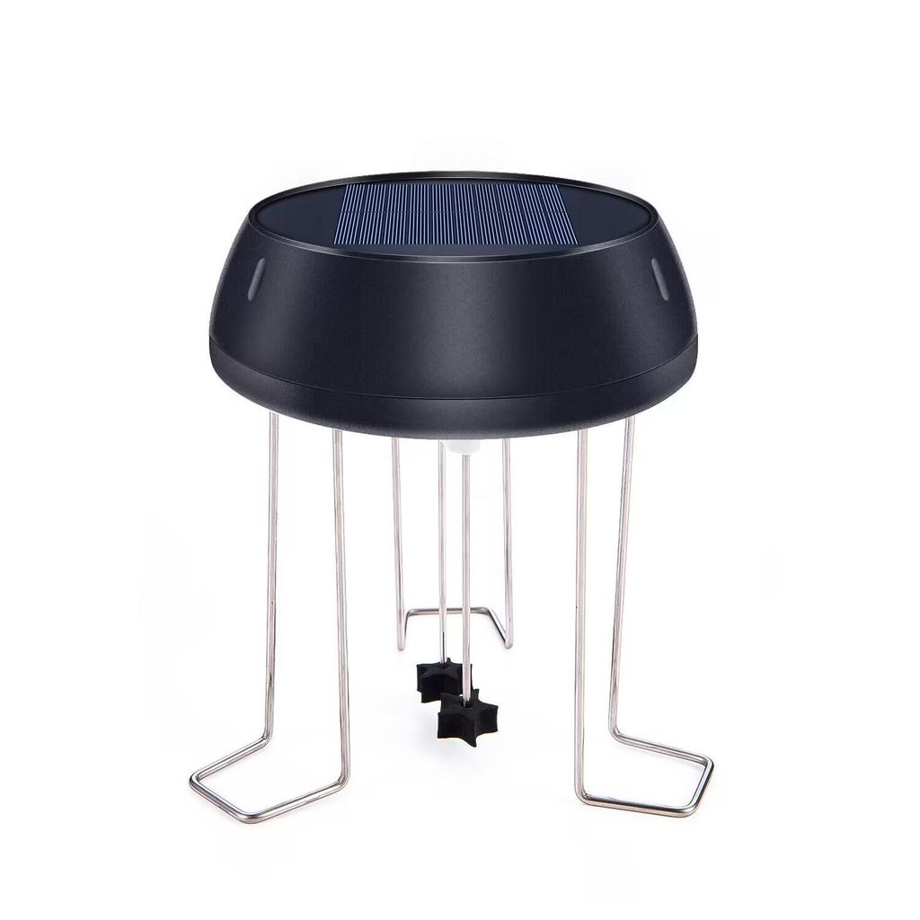 Wiggler solare dell'acqua con agitatore dell'acqua di backup della batteria al litio da 3,7 V 400 mAh per la decorazione del giardino del bagno degli uccelli
