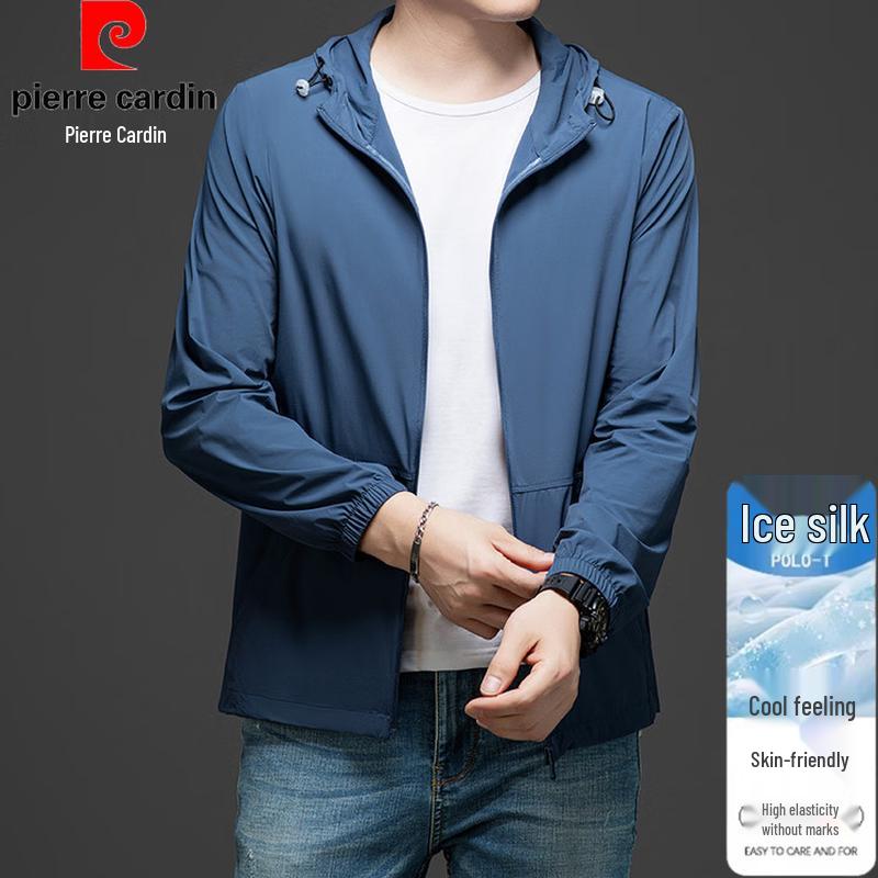 Pierre Cardin Men s Milk Silk Hooded Sun Protection Shirt 3XL