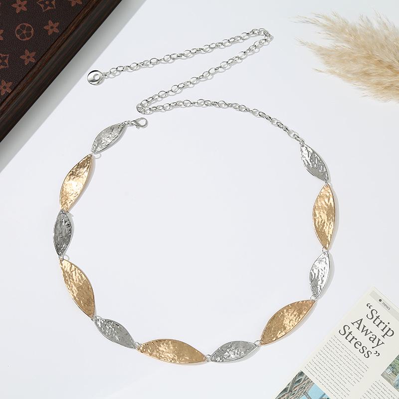 Long Leaf Waist Chain: Retro Ethnic Style Skirt Accessory for an Elegant, Trendy Look