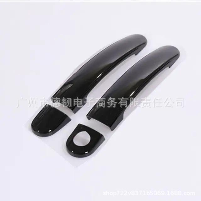 Compatible with 2004-2009 Golf 5: Glossy Black Door Handle Sticker and Outer Decoration