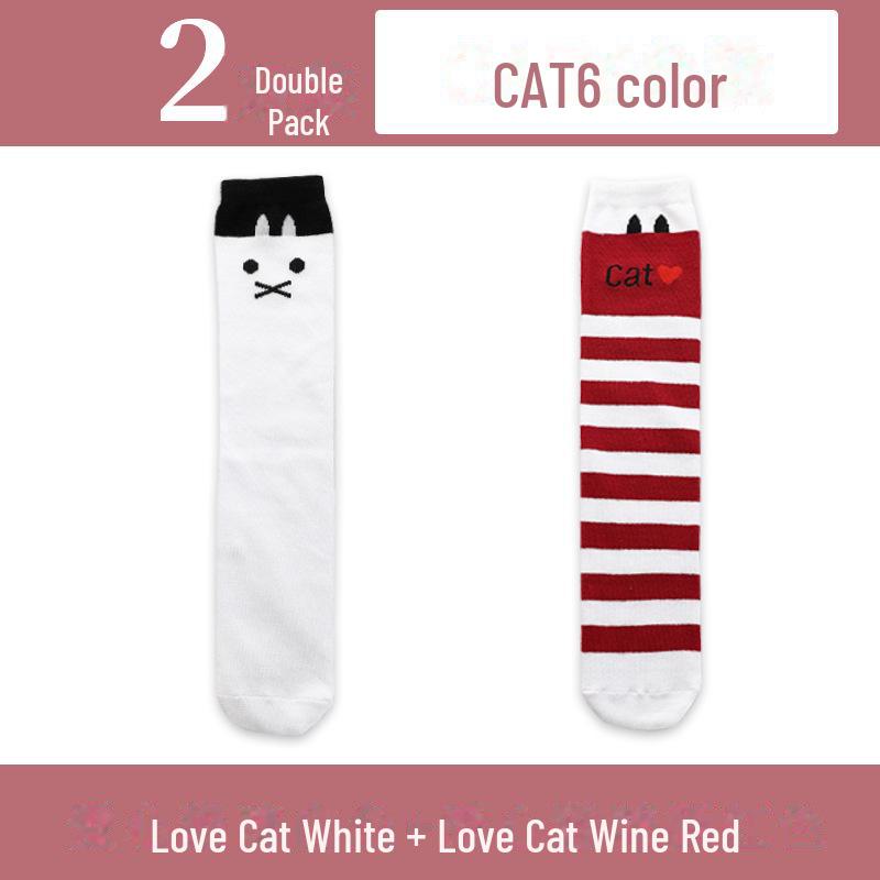 Șosete înalte până la genunchi pentru fete de primăvară și toamnă - șosete de vițel cu tub mijlociu pentru copii și bebeluși