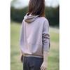 Women's Versatile Hooded Slimming Sweatshirt - Flattering, Casual Long-Sleeve Top for Spring and Autumn