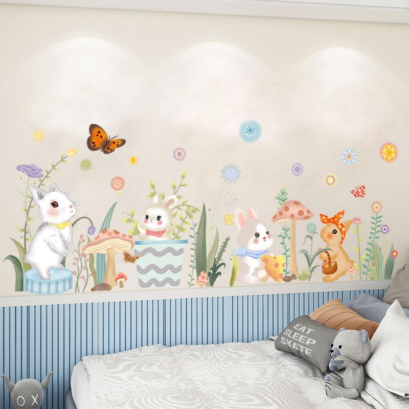 

Наклейки на стену для спальни Самоклеящиеся наклейки на плинтус наклейки на углы стен теплая комната прикроватное украшение 50*70cm