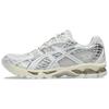 GEL Nimbus 10.1 Niedrig geschnitten Freizeit Laufschuhe Unisex Weiß Silber 1203A761-100