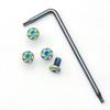 1 Set Custom Grip Handle Stainless Steel Screws Nails with Key Screwdriver for 1911 Models DIY Make Accessories