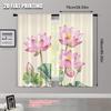 Window Drapes Lotus Versatile Polyester Fabric Without Electricity Spring Party Holiday Decor Suitable Home Use Curtain
