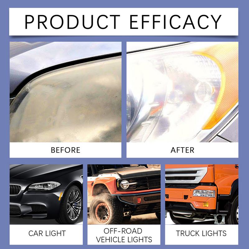 Headlight Cleaning Restoration Polishing Restoration Liquid Headlight Repair Fluid Car Cleaning Restoring Scratch Headlight