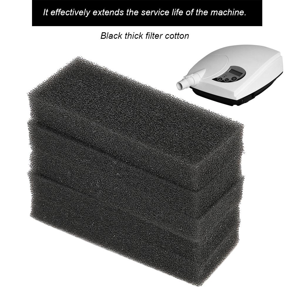 5Pcs Professional Breathing Machine Filter Cotton Replacement AccessoryBlack