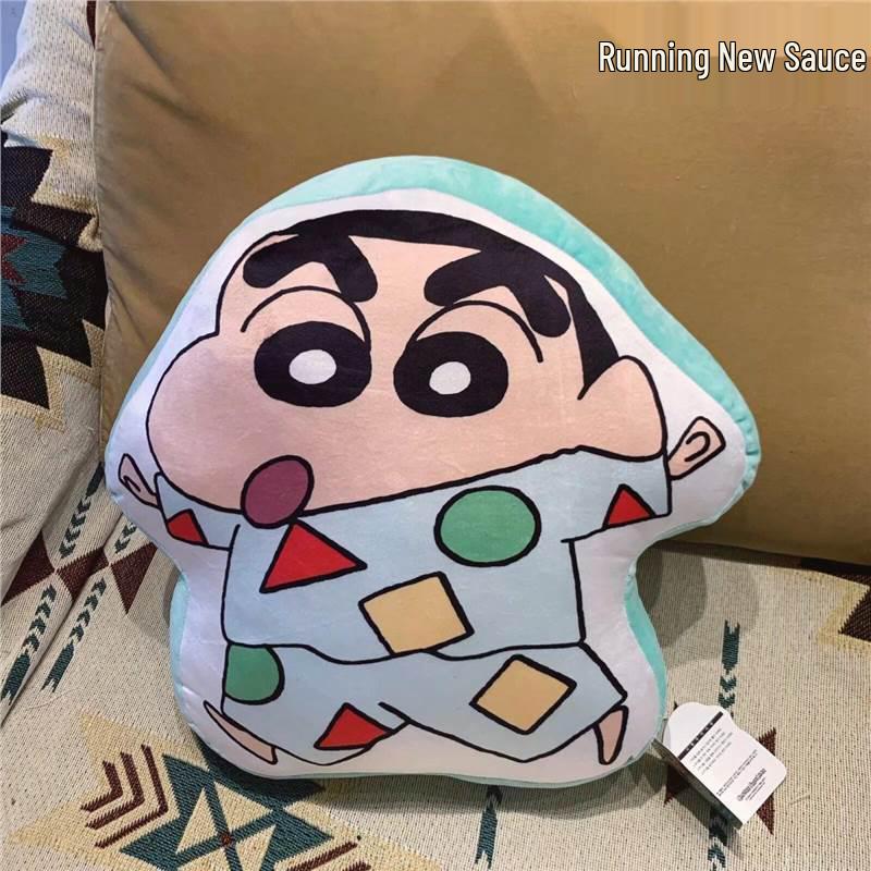 Crayon Shin-chan Plush Pillow Pajamas - Square Cushion for Holiday or Birthday Gift