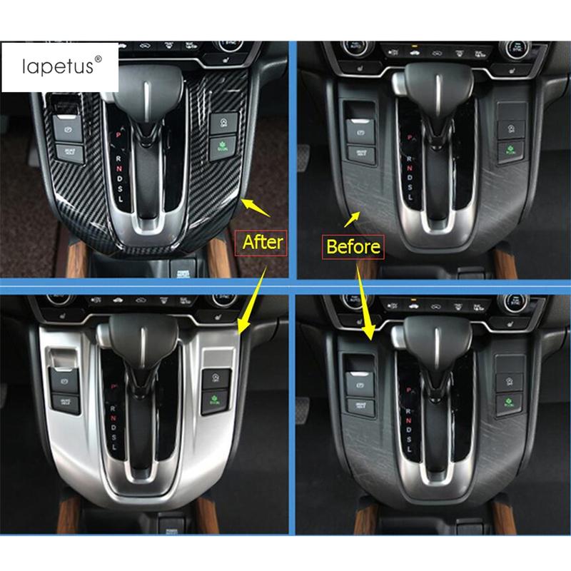 Car Central Control Gear Shift Panel Frame Decoration Cover Trim ABS Matte Accessories Interior For Honda CR-V CRV 2017 -