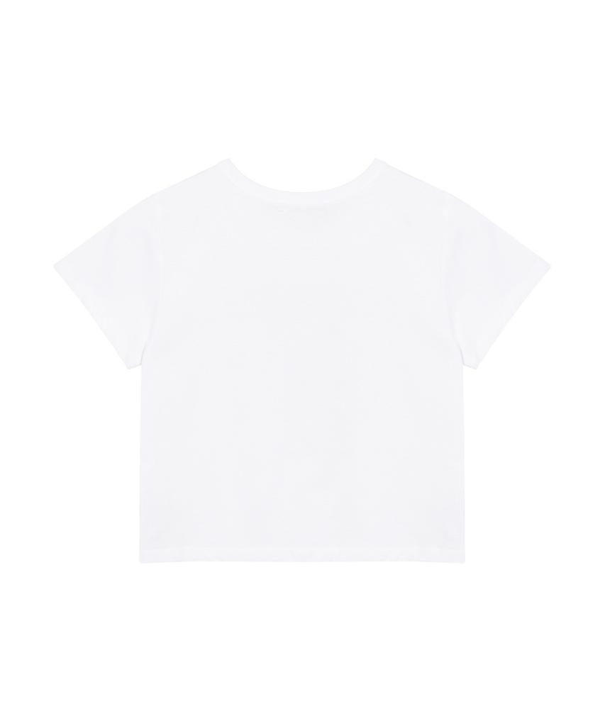 Nigaennikol Rose Signature Crop Top_White Burgundy