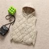 Vestă matlasată ușoară pentru femei, croială slim fit - Îmbrăcăminte exterioară trendy în stil retro
