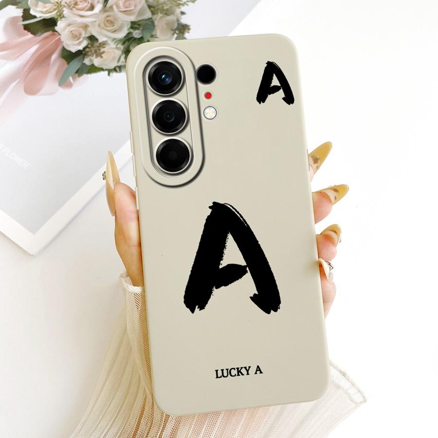 For Tecno Camon 50 Pro 4G Case Cover Lucky A-Z Letters Soft Silicone Coque Phone Case For Tecno Camon50 50Pro CN5C N5c Cases