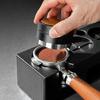 Coffee Grounds Leveler Real Wood Stainless Steel Materials Quick Setup Coffee Powder Leveler Tool for Espresso Machines