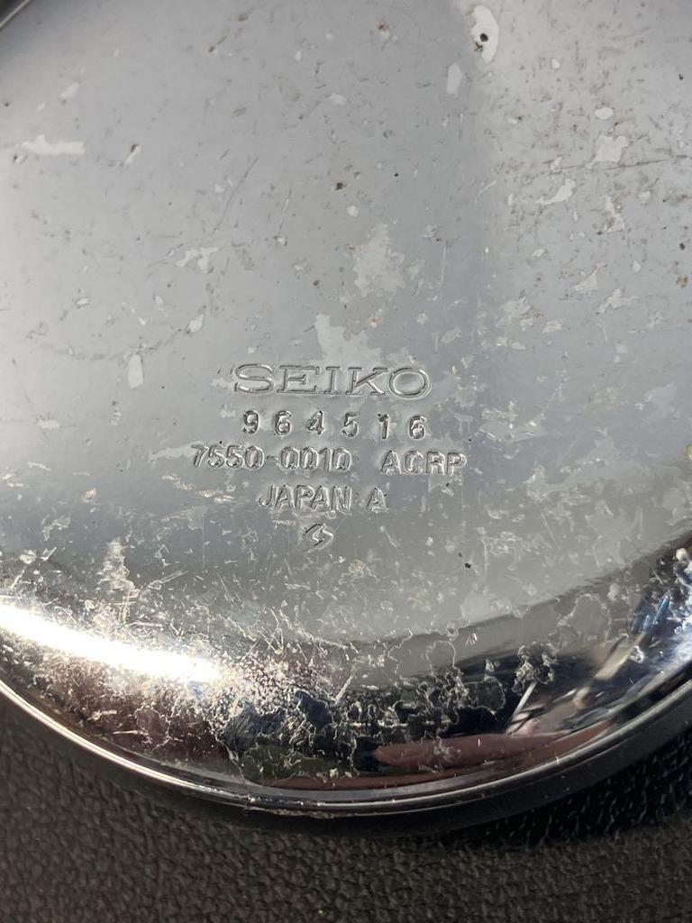 [USED] SEIKO/Seiko pocket watch, railroad watch, quartz movement, 7500-0010, working condition