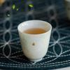 Luxury Ceramic Tea Cup Set of 3 Handmade Porcelain Tea Cups Floral Design Modern Home Decor Gongfu Tea Ware