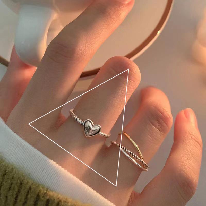 Smiley Adjustable Open Ring for Women - Trendy Niche Design, Perfect for Index Finger.