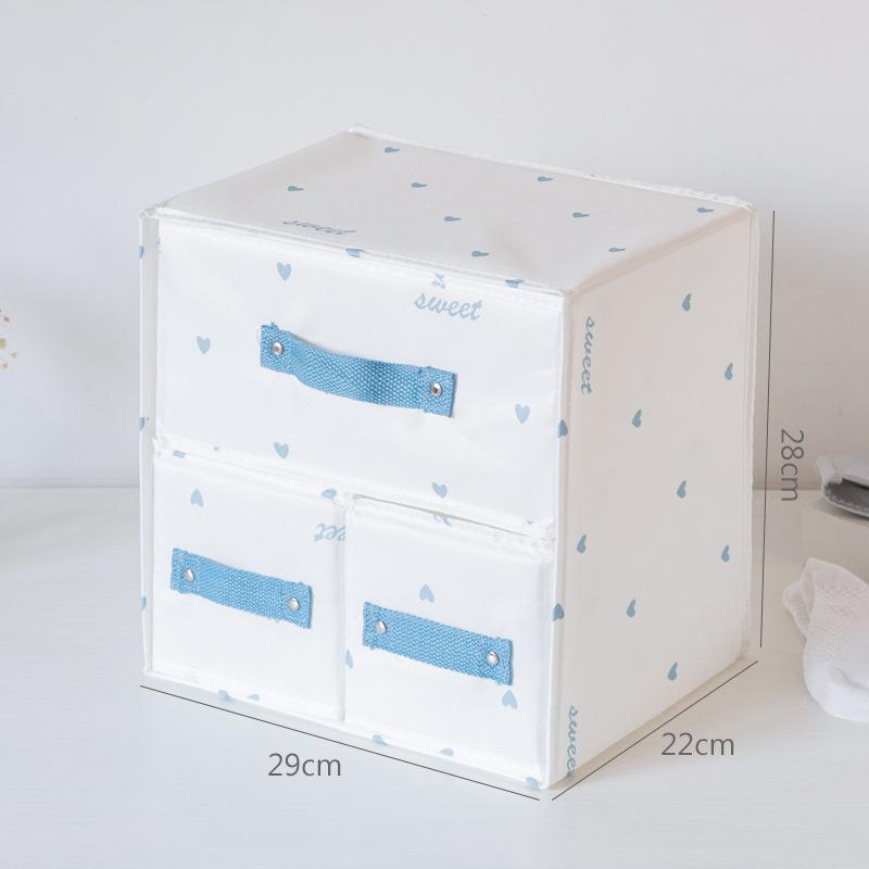 Foldable Fabric Wardrobe Organizer - Oxford Cloth Layered Storage Box