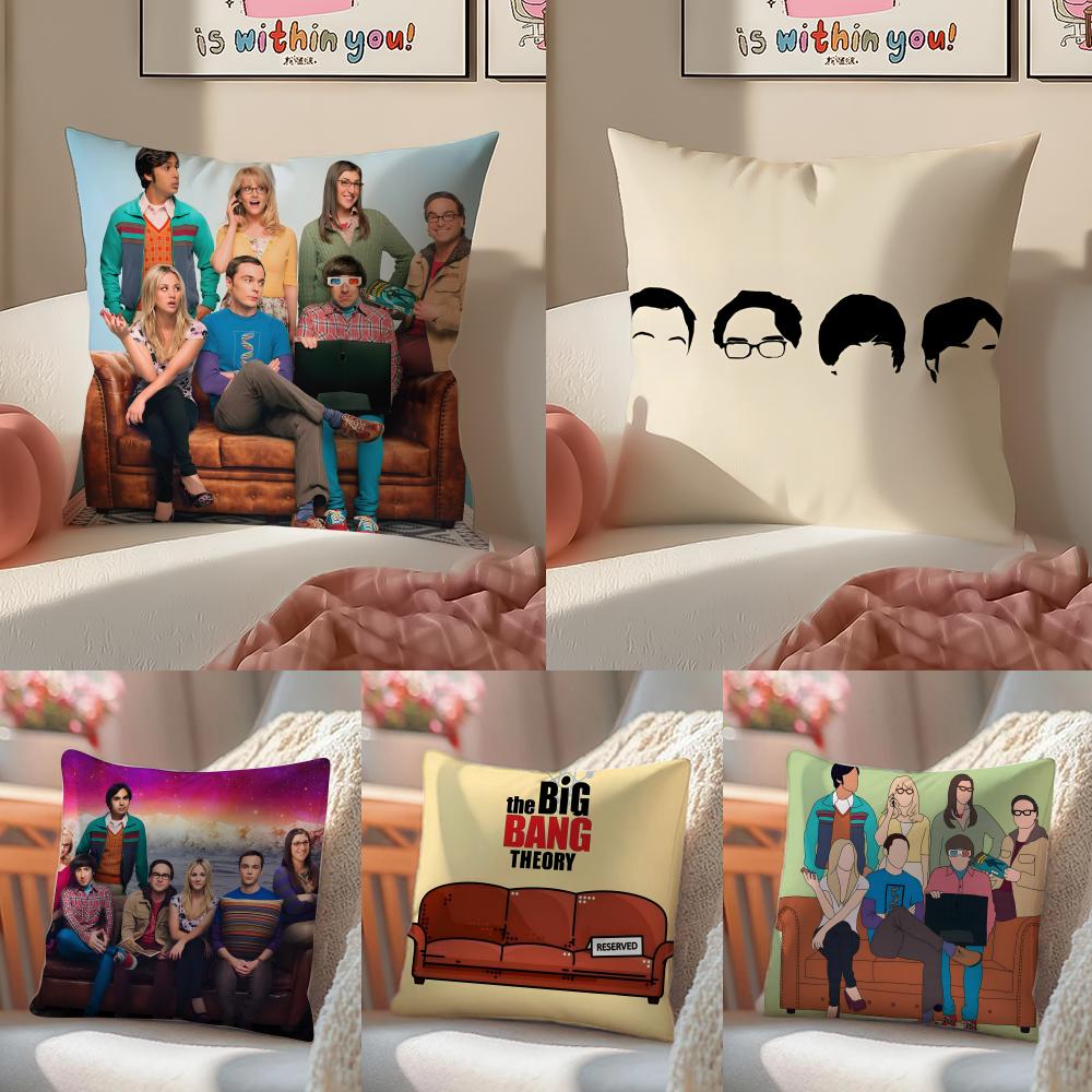 Fashion Geeky Humorous TThe Big Bang Theorys Cushion Cover Pillowcase Short Plush Invisible zipper Room Sofa Cushion Cover